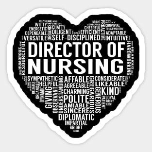 Director Of Nursing Heart Sticker